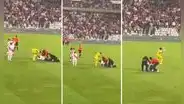 Pedro Gallese arranchó y lanzó celular de hincha que entró a tomarse foto con Lionel Messi