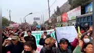Protesta en Chosica: bloquean km 39 de la Carretera Central por abandono del Estado ante huaicos