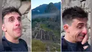 Italiano llega a CUSCO, visita MACHU PICCHU por primera vez y llora de emoción: "Perú es una maravilla”