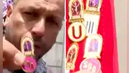 Periodista compra pin del Señor de Los Milagros y termina troleado con el precio: “Me la hicieron, gente”
