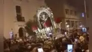 Señor de los Milagros: anda del Cristo Moreno estuvo a punto de caer