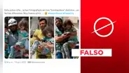 Es falso que fotografiaron a una niña "en 3 bombardeos distintos": fotos son de ataque en Siria