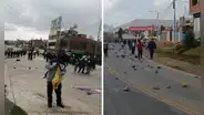 Docentes de la UNA Puno bloquean vía a Juliaca en huelga indefinida por homologación de sueldos