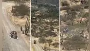 Vehículo Joyner de William Yangali se incendiaba en Caminos del Inca y espectadores apagan fuego