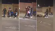 Policía trató de detener a motociclista en pique ilegal en Trujillo y ocasionó aparatoso accidente