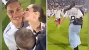 Así fue la emotiva reacción de Paolo Guerrero al ver a Ana Paula y su hijo tras ganar la Copa Sudamericana