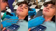 Joven se fue a tatuar el nombre de su enamorada, pero lo llaman para terminar: “Hasta a mí me dolió”