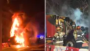 San Isidro: tráiler de carga se incendia en plena avenida Pershing