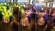 Mujer causa sensación por tomar en copa gigante en fiesta amenizada por Maroyu: “Sírveme ahí”