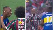 Advíncula tuvo tensa discusión con Marcelo y Felipe Melo tras dura falta en el Boca vs. Fluminense