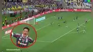 Germán Cano se le escapó a Luis Advíncula y anotó el 1-0 de Fluminense contra Boca en la final