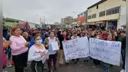 Comerciantes del Mercado de Frutas protestan contra Municipalidad de La Victoria