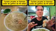 Extranjero prueba caldo de gallina a S/50 en Cusco, pero usuarios cuestionan el precio: "Muy caro"