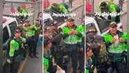Policía peruano usó camiseta de la ‘U’ en pleno trabajo y los hinchas dicen: “Sí sabe de campeones”