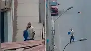 Comas: cámaras captan a chófer de camioneta en la que secuestraron a hija de empresario avícola