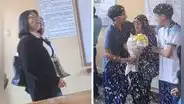 Estudiantes fingieron pelea para sorprender a su profesora en Amazonas: “¿Maestra Miel?”