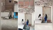 Evangélicas esperan afuera de una casa, pero vecino se da cuenta de un curioso detalle: "Tenían fe"