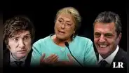 Bachelet y expresidentes piden votar por Massa para frenar “posturas antidemocráticas de Milei”