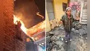 "Todo estaba prendido": adulta mayor narra incendio que consumió parte de su casa y dejó heridos