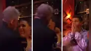 ¡La besó!  Milett Figueroa yMarcelo Tinelli protagonizaron romántica escena EN VIVO