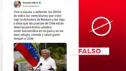Piñera no ofreció en X “refugio, comida y salud gratis” a ciudadanos venezolanos que vayan a Chile