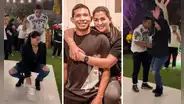 Ana Siucho sorprende a 'Orejas' Flores con baile en fiesta de la 'U': así fue la reacción del futbolista
