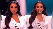 Camila Escribens cautiva al público con impactante pasarela en el ensayo del Miss Universo