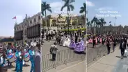 Pareja sorprende con su boda al estilo puneño en plaza Mayor de Lima: “¡Qué buena banda!”