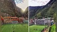 Entre las montañas: el impresionante estadio de fútbol en Machu Picchu que es viral