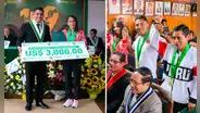 Alcalde de Huancayo entregó 25.000 dólares a atletas medallistas, pero dinero no vino del Estado