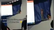 Estudiante de Huancayo se subió a ventana tras llegar tarde a clases: “El verdadero 'el que quiere puede'”