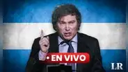 Javier Milei EN VIVO: el candidato de la Libertad Avanza vota entre gritos y carteles de “nunca más”