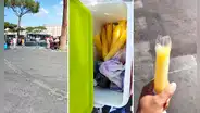 Peruano no encuentra trabajo en Italia y emprende con la venta de chupetes en Roma: “A 1 euro nomás”