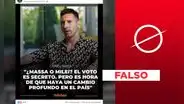 Lionel Messi no ha dicho que "es hora de que haya un cambio profundo" en Argentina