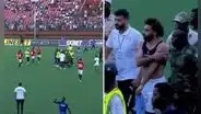 Mohamed Salah casi es atacado durante un partido de África y salió escoltado por militares