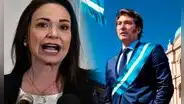 María Corina Machado felicita a Javier Milei tras su victoria electoral en Argentina