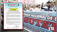 Sutep anuncia paro nacional este jueves 23 de noviembre por falta de presupuesto en educación