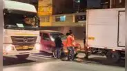 SMP: se registra triple choque de vehículos en el puente de control de la vía Evitamiento
