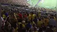 Hinchas de Brasil abandonaron el Maracaná faltando varios minutos en el duelo ante Argentina