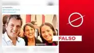 Foto no muestra a Sigrid Bazán y Verónika Mendoza con Sergio Massa: es un montaje