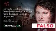 Javier Milei no ganó el balotaje con la mayor diferencia de votos en América Latina, como afirmó él mismo