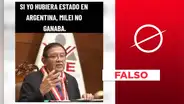El presidente del JNE no anunció: "Si yo hubiera estado en Argentina, Milei no ganaba"