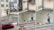 Peruano se resigna al espantar a paloma que camina sobre el piso que acaba de tarrajear: “Pobre señor”