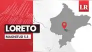 Temblor de magnitud 5.5 se registró hoy en Loreto, según IGP