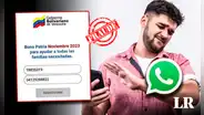 ¡Alerta! No le des clic a esta modalidad de estafa de pago de bonos por Patria