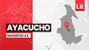 Temblor de magnitud 4.9 se sintió en Ayacucho hoy, según IGP