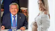 ¡Abuelo chocho! César Acuña comparte emotiva foto junto a Brunella y Richard: “Sumamente emocionado”