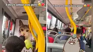 Chofer de bus en Lima coloca gigantografía de su gato y pasajeros afirman: “Eso sí es amar a tu mascota”
