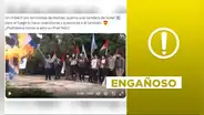 Hombre envuelto en llamas tras quemar bandera israelí no fue grabado en la actual guerra con Hamás
