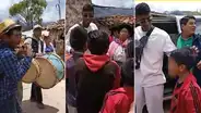 Seleccionado peruano Miguel Araujo visitó Andahuaylas y fue recibido con banda